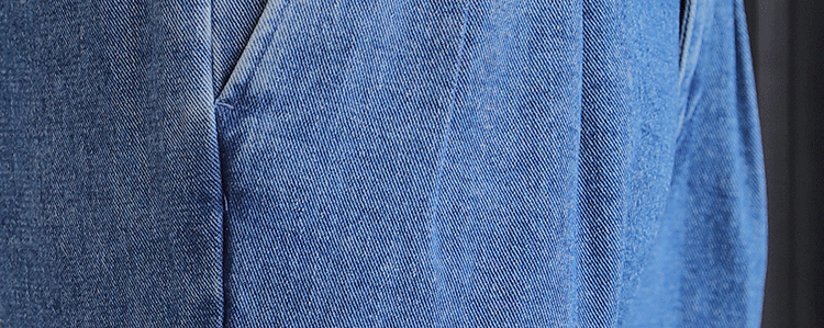 Italian Style Men's High Waist Business Neapolitan Jeans Draped Cuffed Straight Leg Western Pants Youth Trendy Wear Resistant