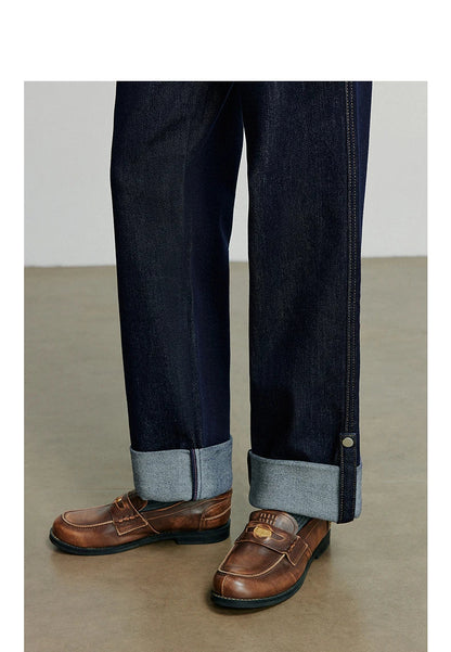 Women Denim Jeans 2025 Autumn New Lyocell Rolling Up Hem Elastic and Simple Straight Leg Ankle Length Pants