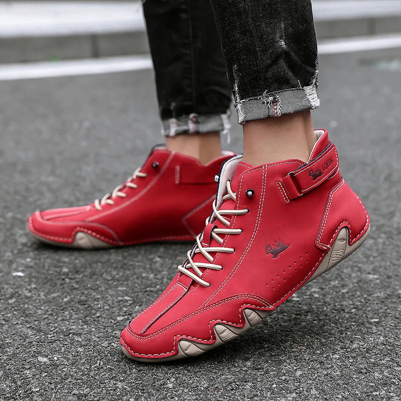 Outdoor Hiking Shoes with Wear-resistant High Top Design Sports Shoes with Comfortable Foot Feel Casual Life 2025 White Boots