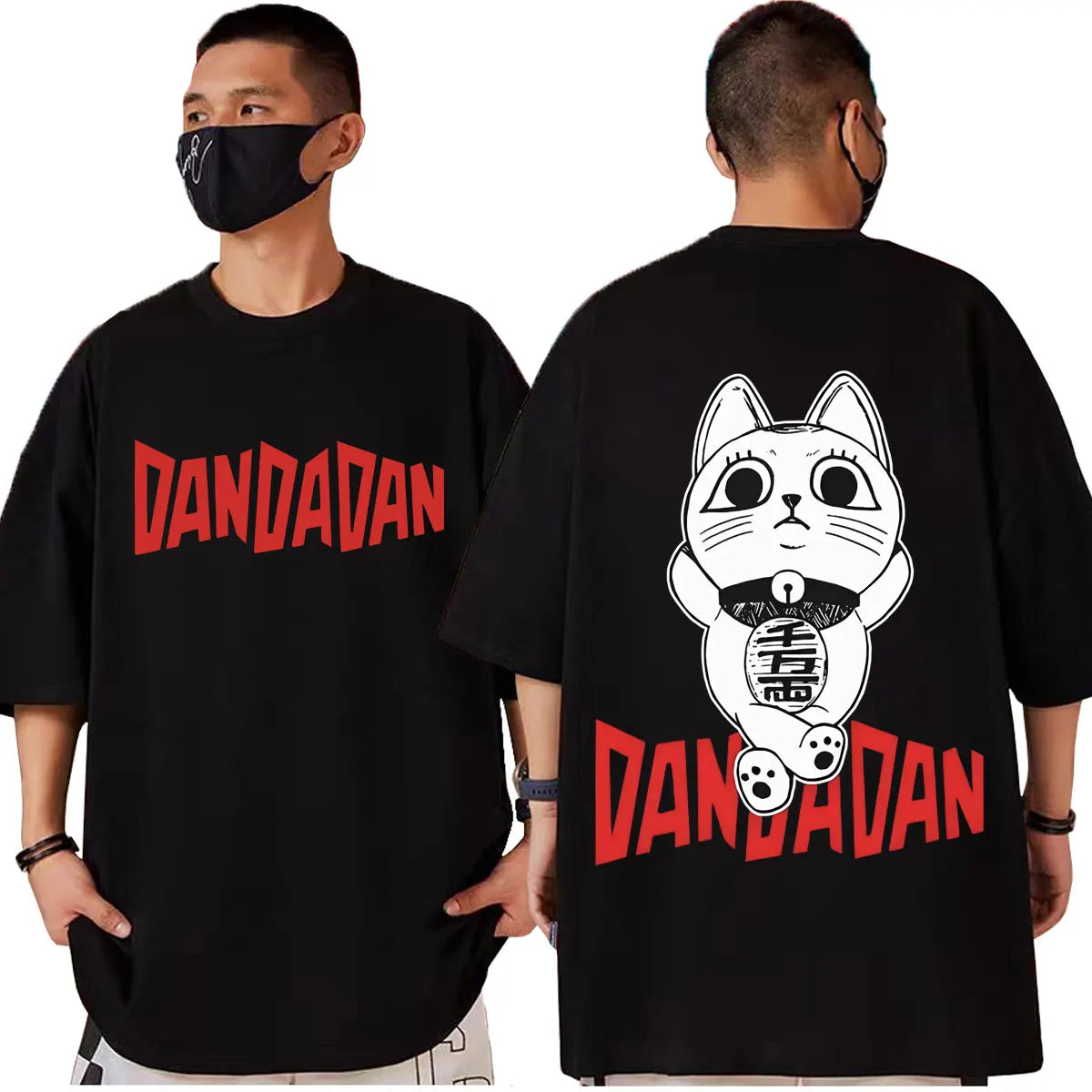 Japan Anime Dandadan Turbo Granny Cat Graphic T Shirt Fashion Cartoon Oversized T-shirt Men Women Vintage Casual Cotton T-shirts