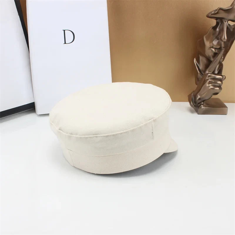 Brand Designer New Winter Embroidery Letter Baker Boy Straw Caps Purple Newsboy Caps Thick Warm Flat Cap Chapeau Homme