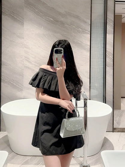 A Shiny Diamond Flap Evening Bag Handbag Romantic Wedding Bag Banquet Bag Evening Bag Party Bag Prom Bag Party Handbag Bridal Bag Chain Bag
