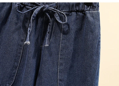 Women's High Waist Wide Leg Jeans Loose Comfortable Retro Sle Casual Versatile Straight Cut Trousers for Autumn Winter