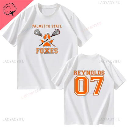All for The Game Palmetto State Foxes Andrew Minyard Cotton High Quality EU Size Tops Men T-Shirt Y2k Unisex Harajuku Clothing