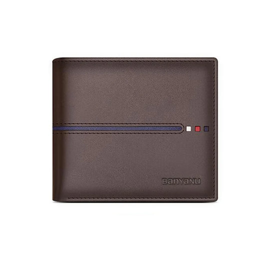 Portefeuille en Cuir Homme Protection Entreprise Petite Bourse en Peau de Vache pour Hommes Cadeaux pour la Fête des Pères