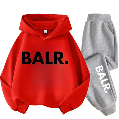 Children Hoodie Set Autumn Winter New York USA Letter Graphic Sweatshirt Pant Suit Baby Boy Girl Kid Sport Two Pieces Tracksuit