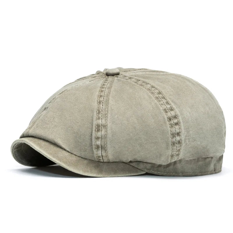 Men's Women's Beret Hat New Fashion Newsboy Caps Outdoor Streetwear Washed Denim Peaked Cap Casual Vintage Boina Hatss
