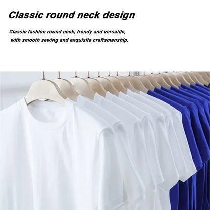 Summer Men High Quality T-shirt Cotton Blend Funny Design Astronaut Printing for Men Loose Top Cool Casual Tshirt Male Shirts