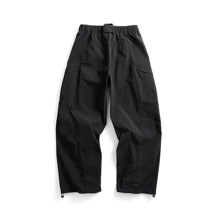 Mens Outdoor Water Resistant Quick Dry Cargo Jogger Pants Loose Fit Lightweight Breathable Streetwear Trendy Summer Casual Baggy