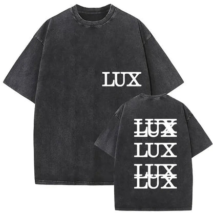 Rosalia Lux Tour Album 2025 Vintage Washed T Shirts Men Women Casual Oversized Cotton T-shirt Fashion Pop Print Clothing Tshirt