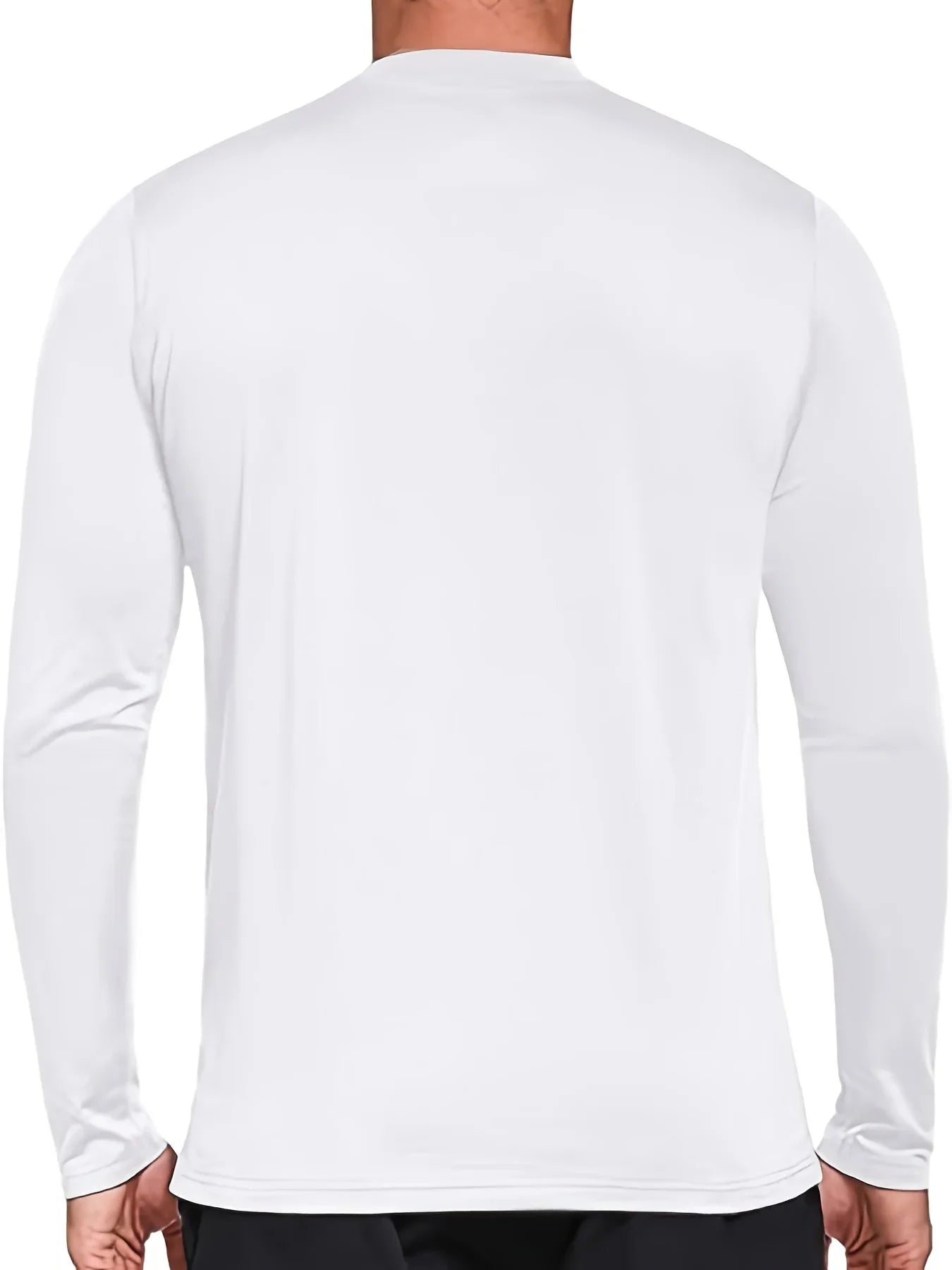 Men's 100% pure cotton loose and comfortable sports and leisure Brooklyn print round neck long sleeved T-shirt top