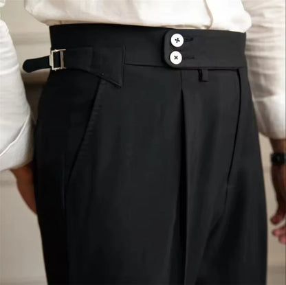 Leisure Men's Pants Suit Slim Fit Trousers Formal Waistline For Wedding Party Business Suit Pants Spring Summer Office