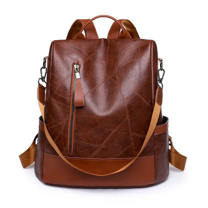 Women's fashionable backpack, shoulder bag, travel multifunctional bag, handbag, handbag, suitable for different scenarios