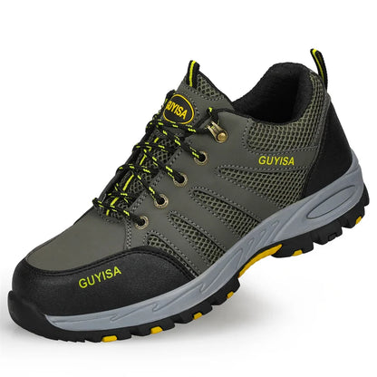 2022 Latest Summer Safety Work Shoes For Men Breathable Indestructible Steel Toe Boots Male Footwear Anti-smash Hiking Shoes