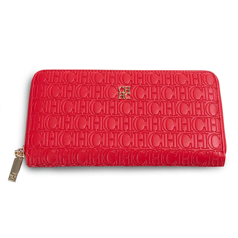 Fashion Classic Women's Portable Wallet Solid Color Design Multi-Letter Embossed Women's Coin Purse Minimalist