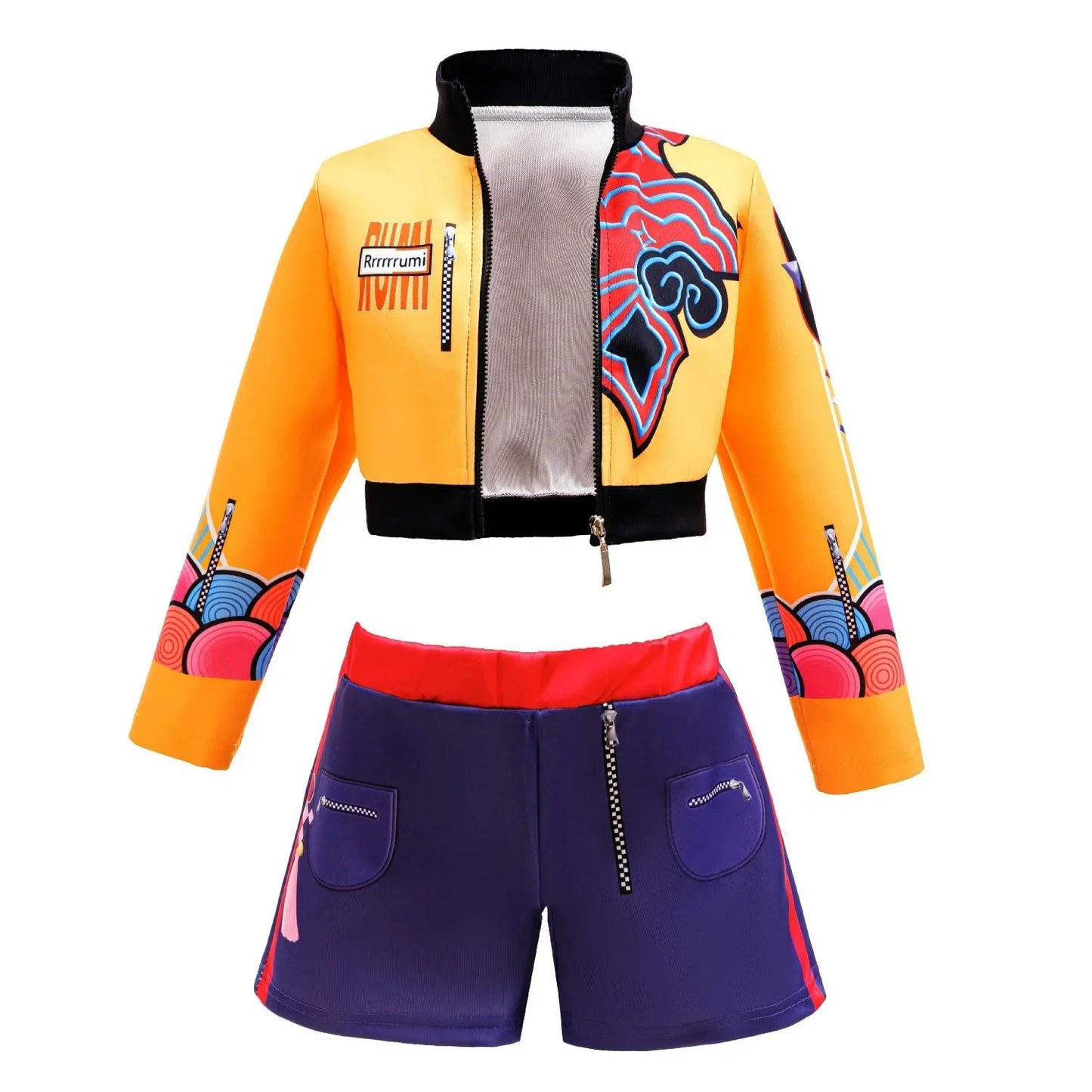 Girls Hip Hop Dance Outfit Set Multi Styles Crop Top Jacket Skirt Shorts Kids Jazz Stage Performance Costume