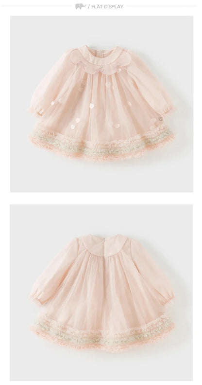 Children Princess Mesh Dress Girls Clothes Autumn Spring Long Sleeve Kids Elegant Dress Sweet Outdoor Party DB1261889
