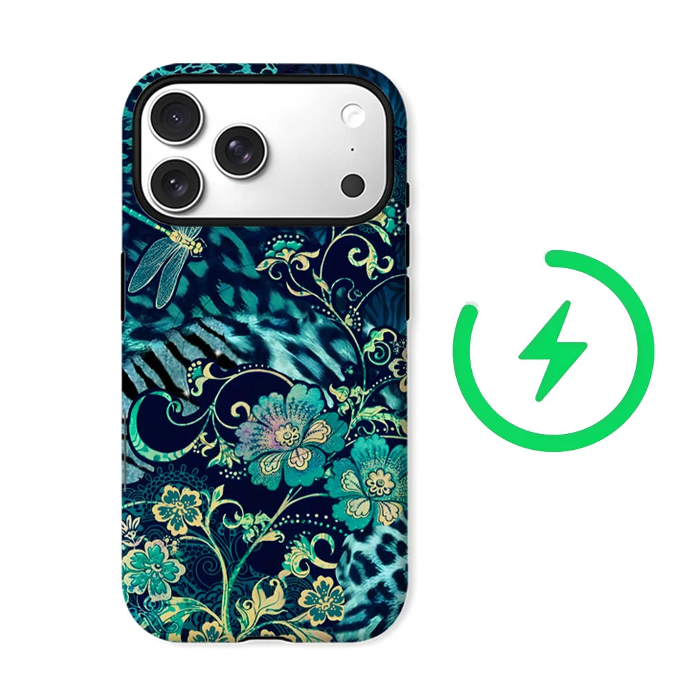 Jungle Dragonfly for Magnetic Phone Case for IPhone 17 16 15 14 13 Pro Max Plus Single Double-layer Tough Case