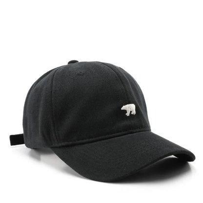 Spring Summer Baseball Cap for Women and Men Polar Bear Embroidery Hip Hop Snapback Caps Cotton Sun Hats Unisex Casual Visor Hat