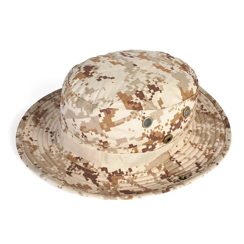 Breathable  Boonie Hat Sun Protection Cap UPF50+ UV Wide Brim Outdoor Hat Foldable Lightweight Fishing Camping Beach Hat
