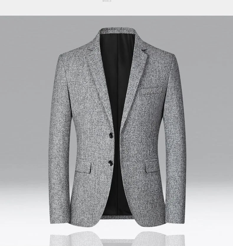 New Summer and Autumn Linen Thin Breathable and Sun-Protective Suit Jacket with Inner Lining, Slimming Middle-Aged Men's Suit