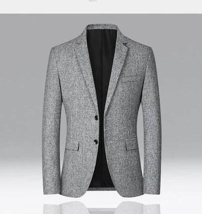 New Summer and Autumn Linen Thin Breathable and Sun-Protective Suit Jacket with Inner Lining, Slimming Middle-Aged Men's Suit