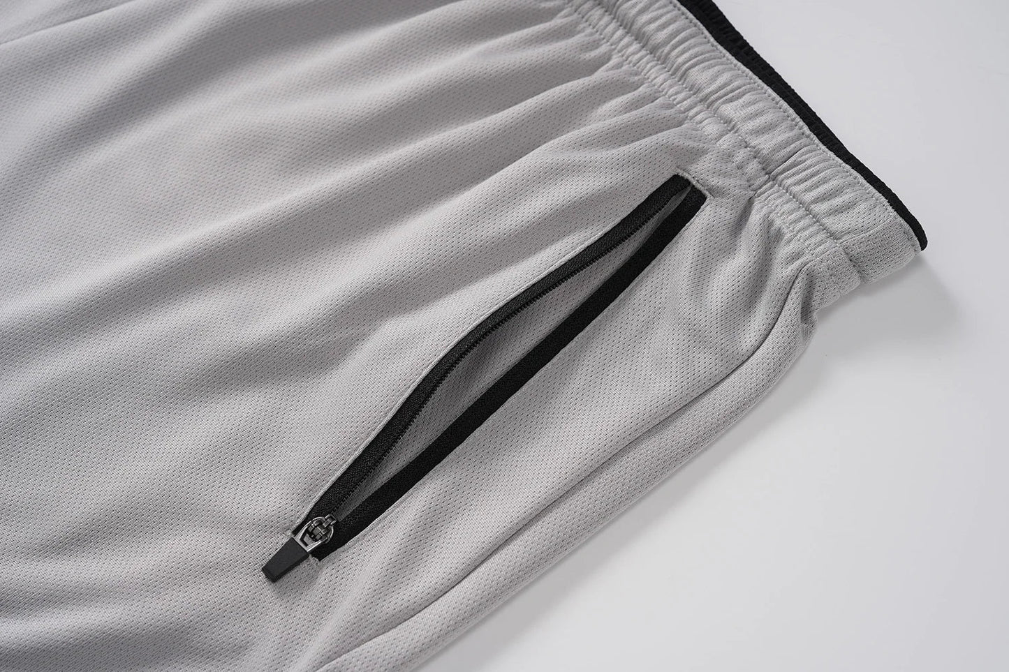 Men's Mesh Running 3" Shorts Quick Dry Lightweight Athletic Workout Gym Shorts Zipper Pockets Shorts Outdoor Fitness