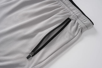 Men's Mesh Running 3" Shorts Quick Dry Lightweight Athletic Workout Gym Shorts Zipper Pockets Shorts Outdoor Fitness