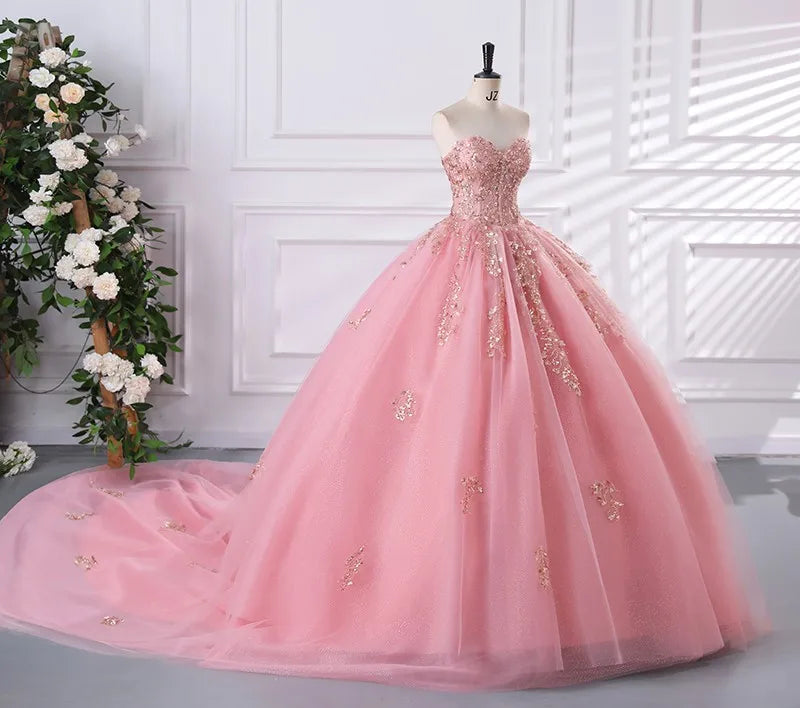 15 Quinceanera Dresses Ball Gown Strapless Party Dresses Sweet Ball Gown Customized 15 Year Old Dress Plus Size