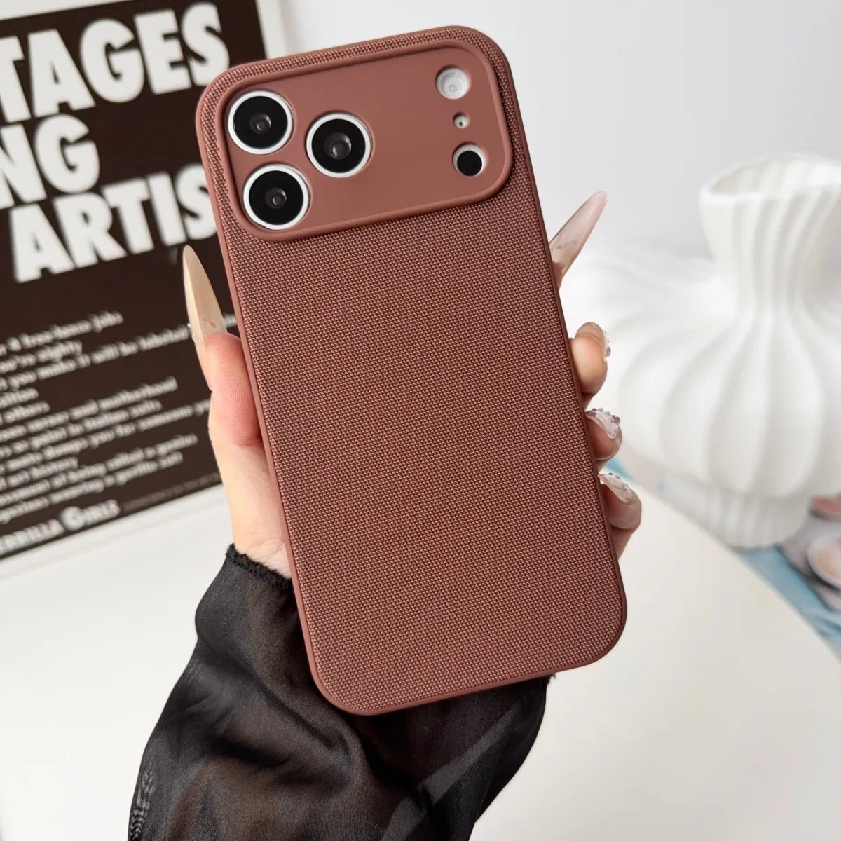High End Original 2IN1 Technology Woven + Liquid Silicone Case For IPhone 17 Pro Max For Magsafe Magnetic Drop Protection Cover