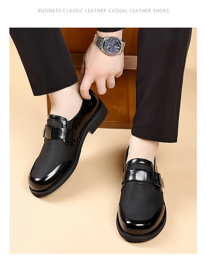 Leisure Walk Male Loafers Outdoor Anti-slip Men's Driving Shoes Handmade Business Footwear Elegantes Slip on Flats Oxford Shoes