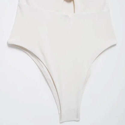 Bodysuits Sexy Corset Cut Out Top White Black Bodysuit Women Backless One Piece Strapless Thong Bodysuit Woman Swimsuits