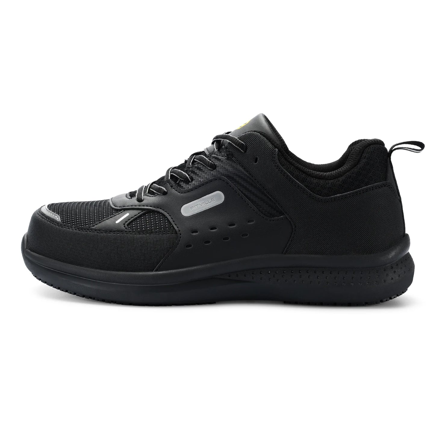Men's Extra Wide Work Shoes Casual Shoes Anti-Slip Sturdy Toe Breathable For Male Swollen Feet Arch Support Pain Relief