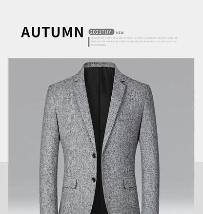 New Summer and Autumn Linen Thin Breathable and Sun-Protective Suit Jacket with Inner Lining, Slimming Middle-Aged Men's Suit