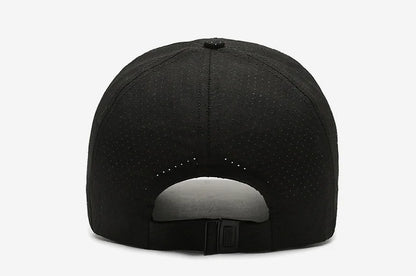 Summer Small Leather Label Quick-dry Baseball Cap Outdoor Sports Running Duck Cap Fashion Trend Simple Hat Men