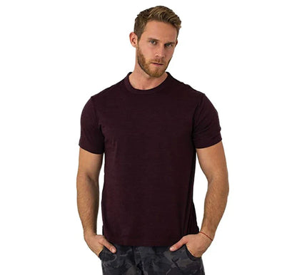 100% Superfine Merino Wool T Shirt Mens Base Layer Shirt Merino Wool Wicking Breathable Quick Dry Anti-Odor +Merino Wool Socks