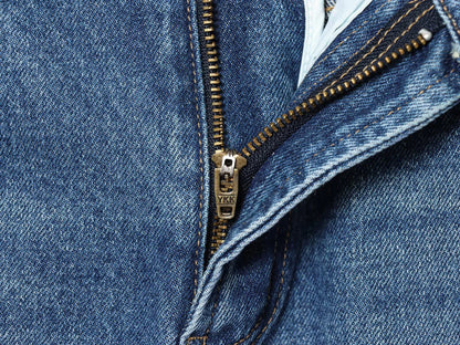 European and American style 2025 winter new women's clothing mid waist balloon version sickle bending knife jeans