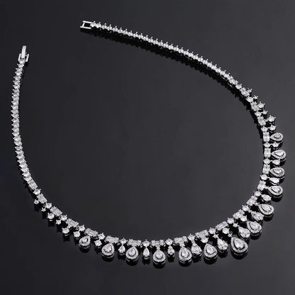 2023 New 4-piece Ring Cubic Zirconia Bridal Wedding Jewelry Set, Dubai Nigeria Crystal Wedding Jewelry Set