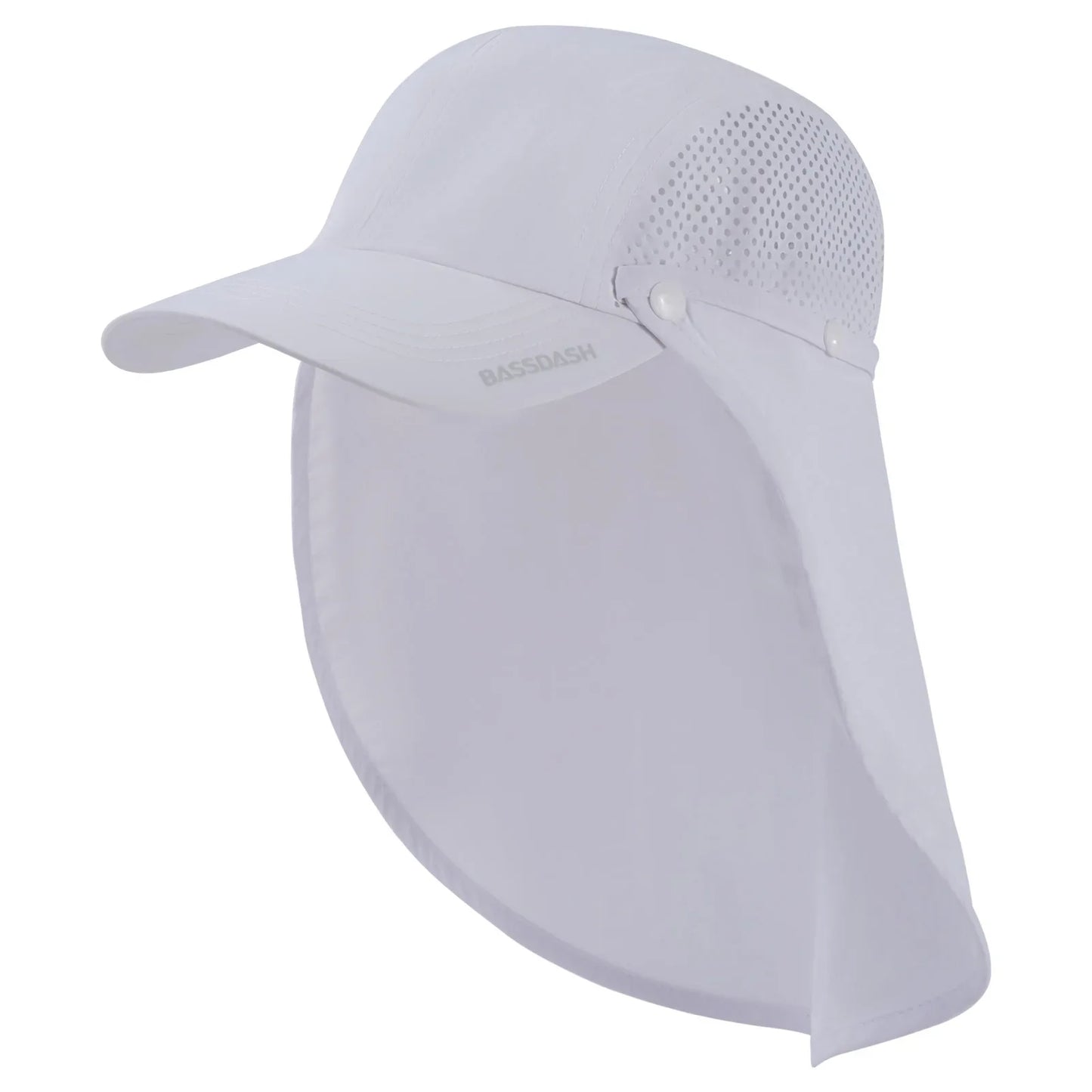 UPF 50+ Foldable Fishing Hat Baseball Cap with Removable Neck Flap Portable for Men Women Golf Hiking