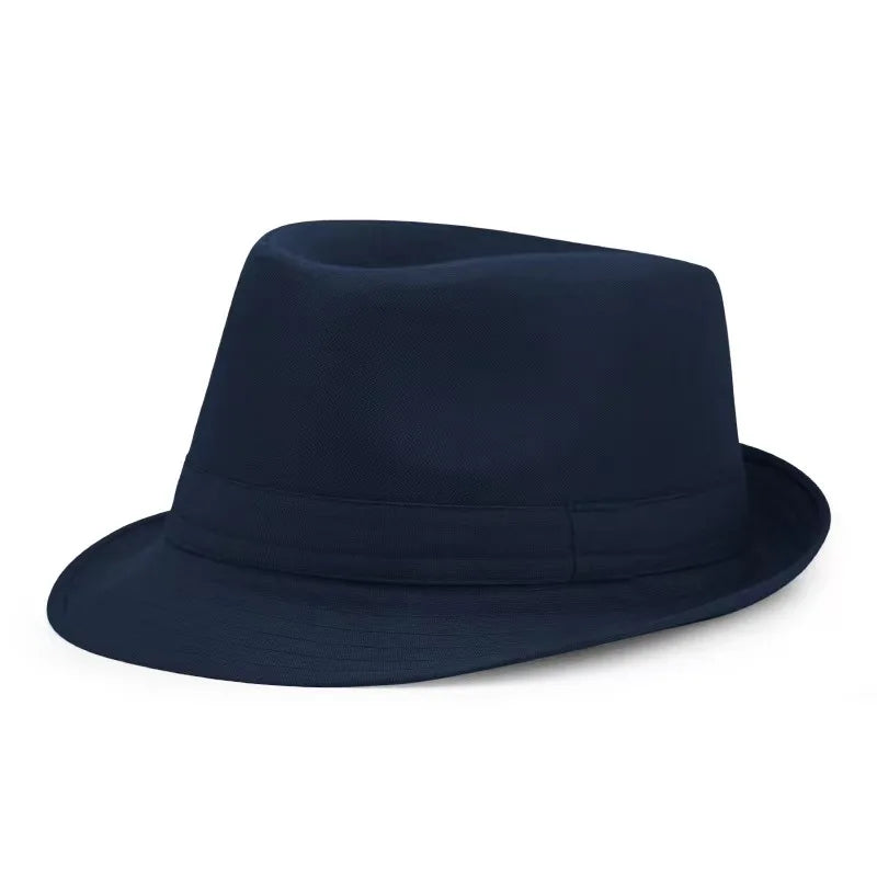 Summer Solid Bright Color Sun Hat British Jazz Hat Top Hat Men's Top Hat Winter Middle-aged and Elderly Jazz Warm Hat Fedora Hat