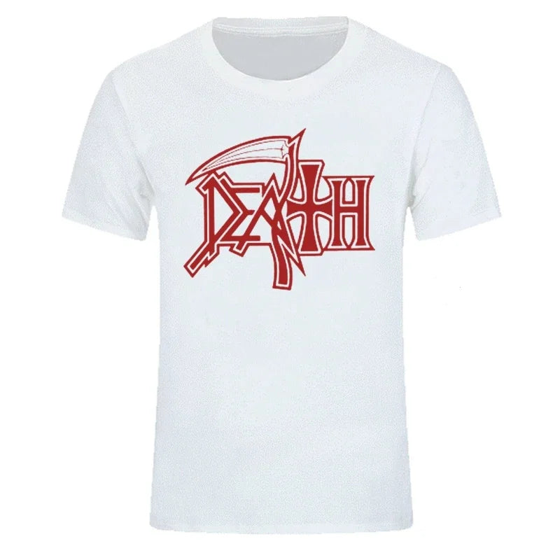 New DEATH ROCK BAND HEAVY METAL Men T-shirt Casual Round Neck Oversized Cotton T Shirt Birthday Gift Tshirt Fashion Streetwear