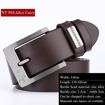 Men Belt Male High Quality Belt Men Male Strap Luxury Pin Buckle Genuine Fancy Vintage Jeans Free Shipping
