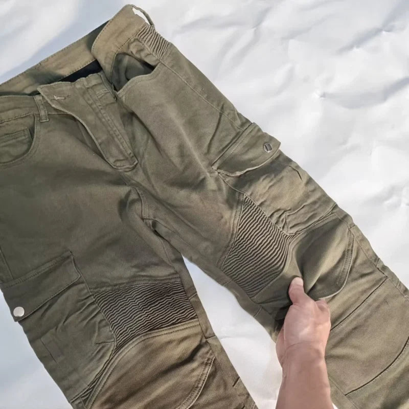 Motorcycle Jeans Pantalones Motocicleta Hombre Featherbed Jeans Standard Version Car Ride Trousers Pant Summer Riding
