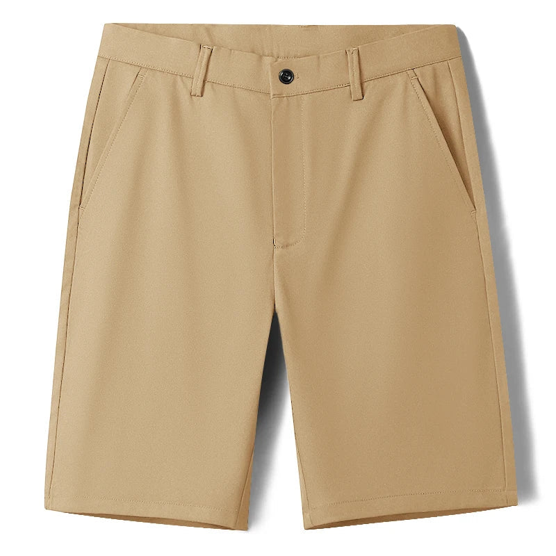 2026 Men's Stretch Casual Shorts Light Weight Golf Dress Flat Front Travel Shorts Quick Dry Cool Breathable Bermuda 4 Pockets
