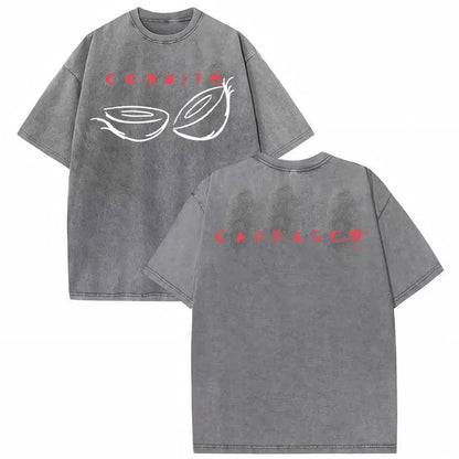 Manuel Carrasco Salvaje Desde Ia Raiz 2026 Vintage Washed T-shirt Men Women Fashion Hip Hop Punk 100% Cotton T Shirts Streetwear