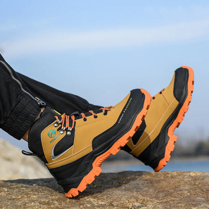 Fashion best quality Protective Work Safety Shoes For Men Breathable Shoes Anti-Puncture Steel Toe Cap Anti Puncture Work Boots