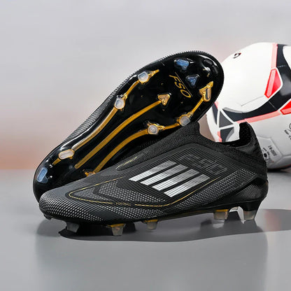New Men Soccer Shoes Outdoor Sport Football Boots Training Breathable Match Boys Adult Cleats Non Slip Long Spikes Comfortable