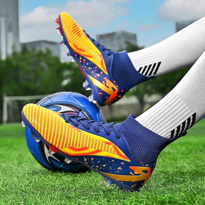 New Men Football Boots Sports Shoes Futsal High Ankle Soccer Shoes High-quality Indoor Non-Slip Outdoor Ultralight Non-Slip