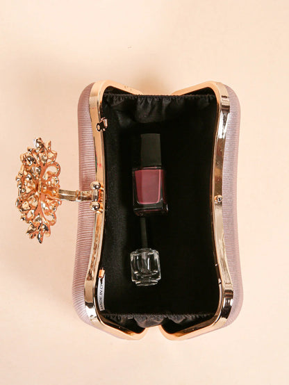 Luxury Rhinestone Evening Bag For Carnaval, Shiny Wedding Dress Purses,  Glamorous,Elegant,Exquisite Small Rhinestone Decor Boxy
