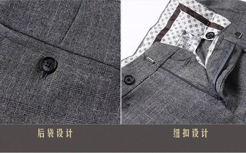 S-6XL Jacket Vest Pants Casual Plaid Retro Business Men's Suit 3Pcs or 2Pcs Set Groom Wedding Dress Blazer Waistcoat Trousers